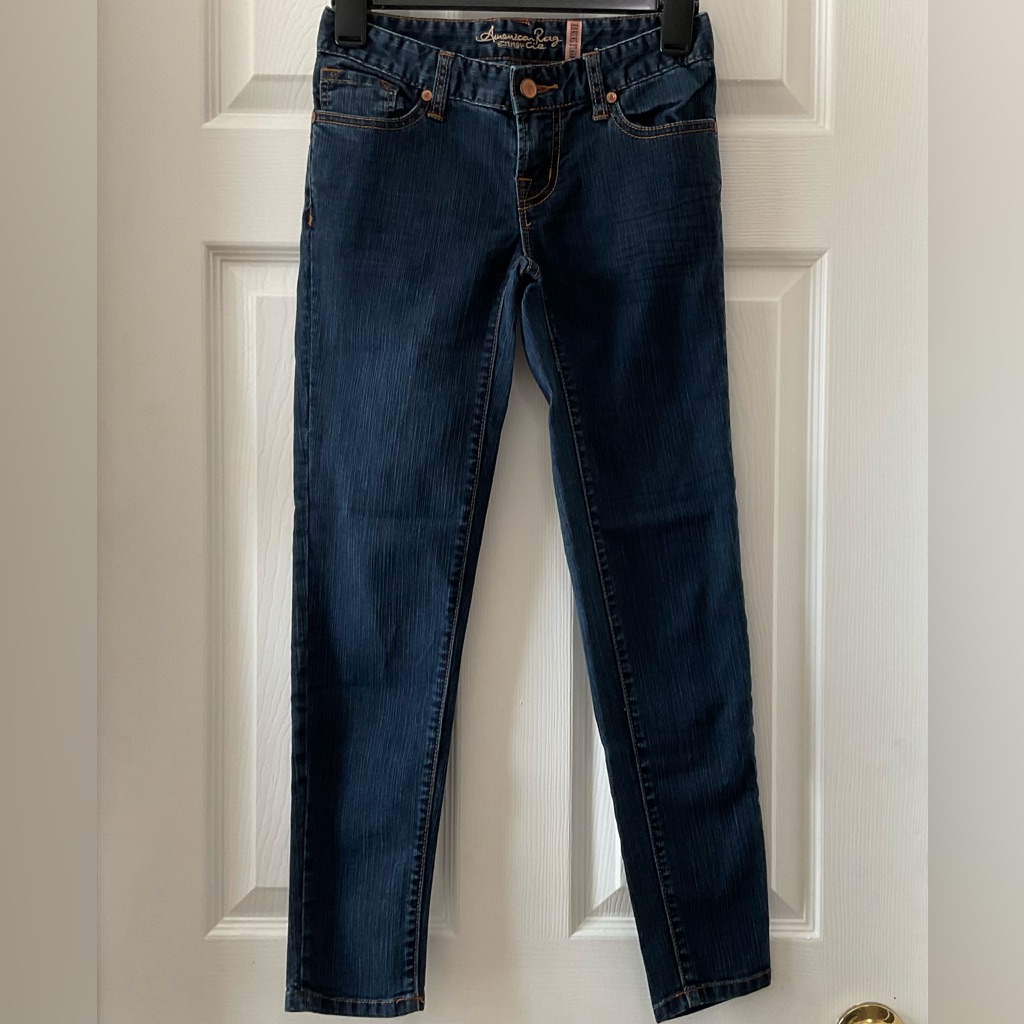 Dark Skinny Denim Jeans - Size 0